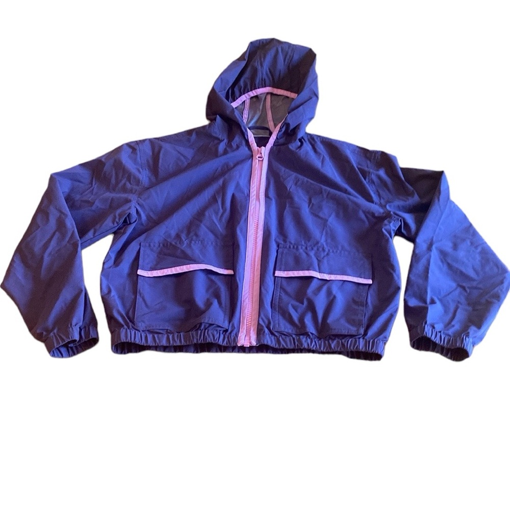 ZELLA Nordstrom  Purple Active Hooded Packable Rain-Coat Light Jacket